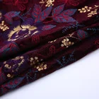 China Fabric Velvet Embroidered China Wholesale All Over Mult Color Mexican Velvet Embroidered Fabric For Women Dress