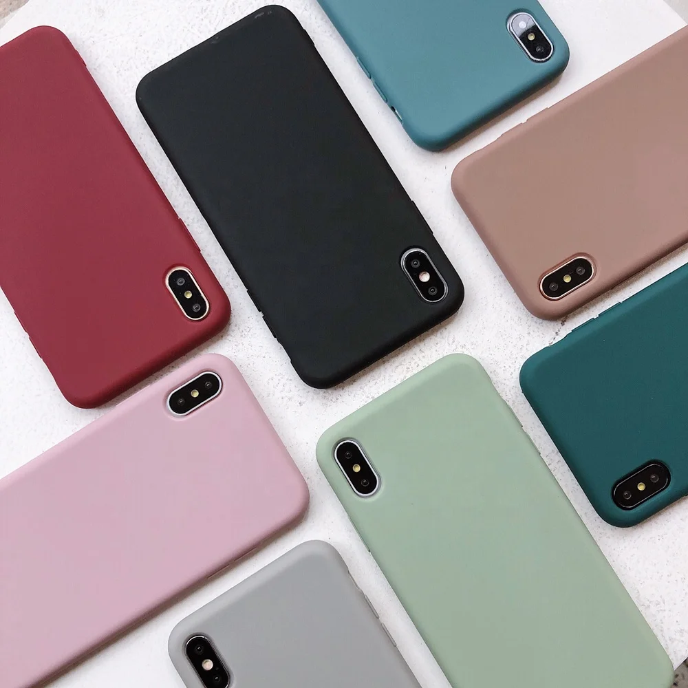 Cute Candy Color Soft Simple Fashion Phone Case NEW Solid Color Silicone Couples Cases For iphone XR X XS Max 6 6S 7 8 Plus
Cute Candy Color Soft Simple Fashion Phone Case NEW Solid Color Silicone Couples Cases For iphone XR X XS Max 6 6S 7 8 Plus