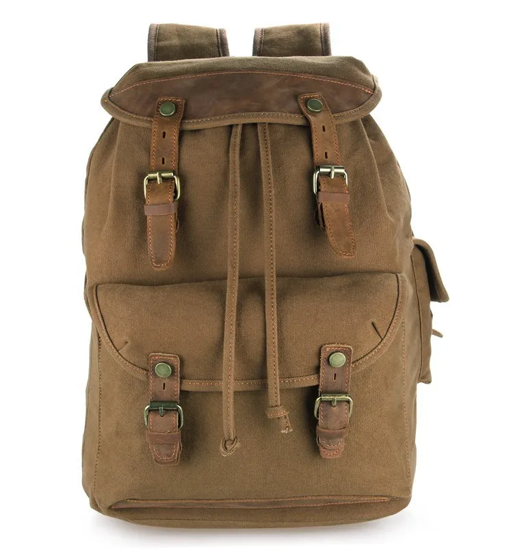 New 2015 Fashion High Quality Canvas Backpack School Bags Unisex Backpack Travel Leisure Vintage Backpack Women Shoulder Bag