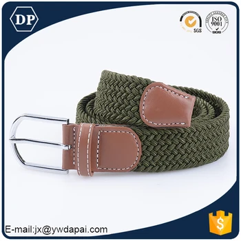 From Alibaba China Supplier Fashion Man's Elastic Braided Belt for Jeans