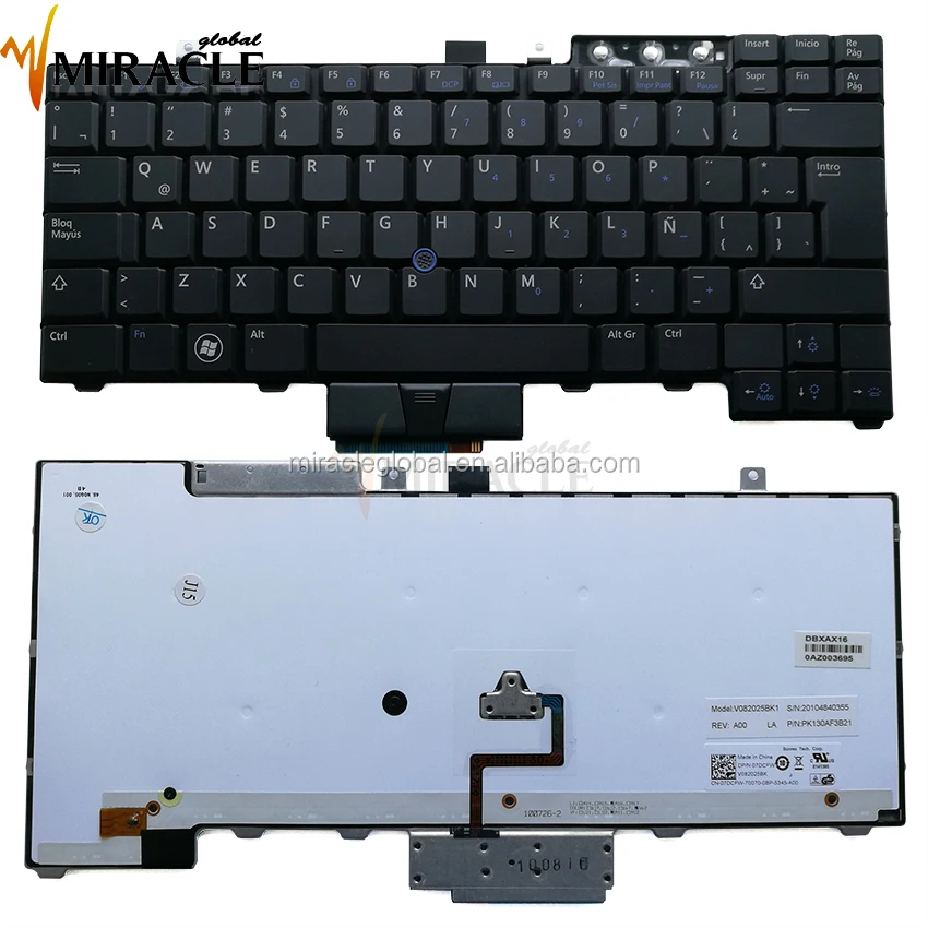 الألمانية لوحة المفاتيح لابتوب dell e6400 LA لوحة المفاتيح أسود مع الخلفية
