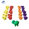 Primary school cute counting toy 72PCS 6 Shapes 6 Color Farm Animals Set counters