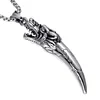 YWMT 2018 Wholesale Customized Hip Hop Dragon Head Wolf Tooth Stainless Steel Necklace Pendant