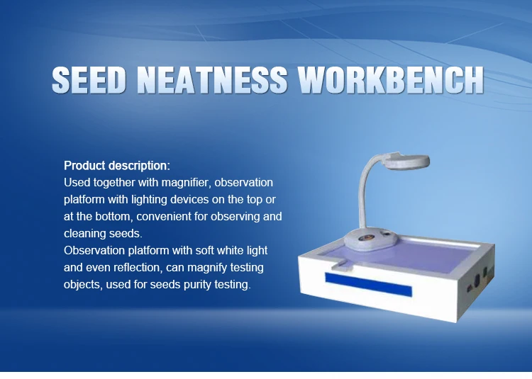 tjd-900 vertical seed neatness workbench