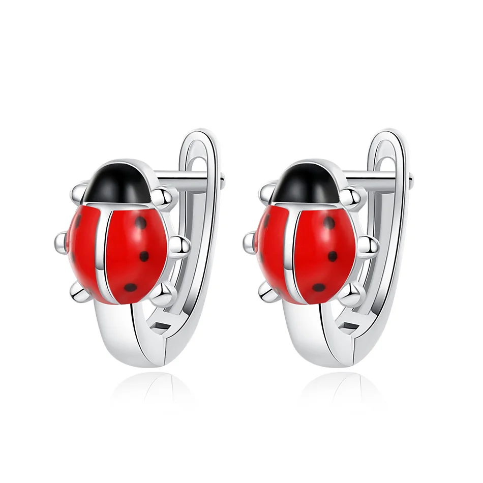 Wholesales Custom 100% 925 Sterling Silver Earrings Cute Tiny Ladybug Earrings fit Women Wedding Jewelry
Wholesales Custom 100% 925 Sterling Silver Earrings Cute Tiny Ladybug Earrings fit Women Wedding Jewelry