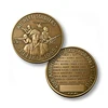 3d zinc die casted antique brass customization military souvenir coin