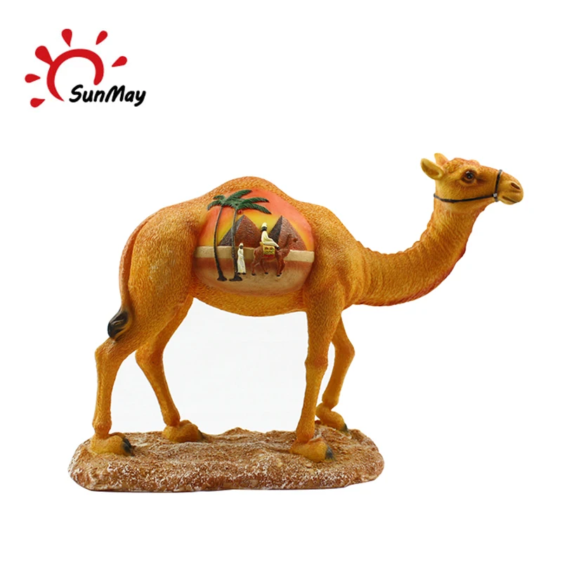 Wholesale hot sale resin Egypt camel statue souvenir for sale