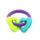 good quality heart shape silicone baby teether