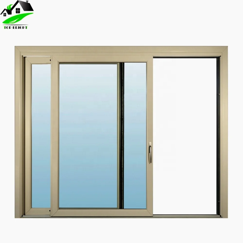 Aluminum Frame Glass 3 Tracks Sliding Window Buy Sliding Window