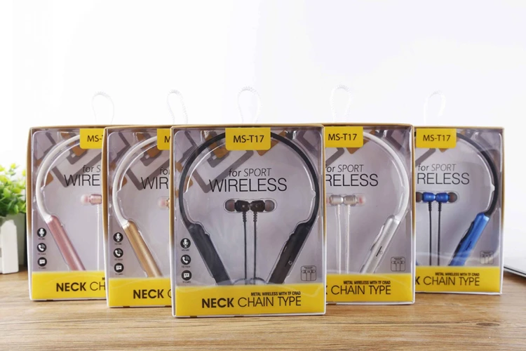 high quality wireless Stereo neckband earbuds with TF card headset sport earphones - ANKUX.COM