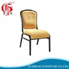 Factory Supplier stacking design gold iron banquet chairs