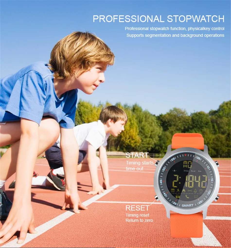 Original Makibes EX18 Sports Smart watch BT 4.0 Call reminder Remote control Stopwatch Pedometer 5 ATM Water Resistant (10)