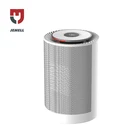 White color 1200W Round shape mini PTC heater with oscillation/ ptc room heater/ round ceramic heater with LED display