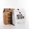 Durable Washable Brown Kraft Paper Bags Paper Snack Bags Thermos Lunch Bag With Aluminum Film