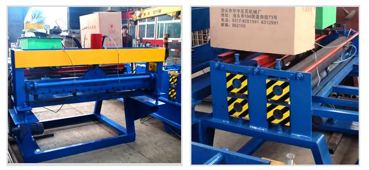 Cut To Length Roof Roll Forming Machine / Automatic Hydraulic Cutting Machine