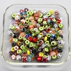 Big hole murano lampwork glass beads for jewelry charms