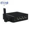 YanLing Intel Atom E3845 Quad Core Pfsense Mini PC Server 4 ethernet ports Firewall Computer Router Support AES-NI