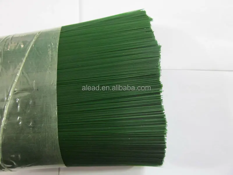 artificial pine needles pet fiber for christmas tree green color