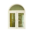 China factory Pvc Double Glass Door That Open Upvc Window