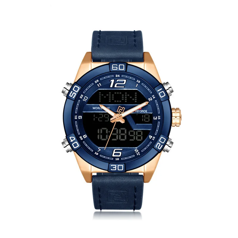Naviforce-9128 Mixcolor Double-showed Wholesales Men Hand Watches Leather Strap Quartz Luminous Business Men Wrist Watch, Mix color
Naviforce-9128 Mixcolor Double-showed Wholesales Men Hand Watches Leather Strap Quartz Luminous Business Men Wrist Watch, Mix color