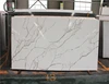 Hot sale latest design marble look calacatta quartz stone slabs countertop material