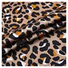Fashion design bubble leopard animal printed cloth material 100% polyester satin fabric