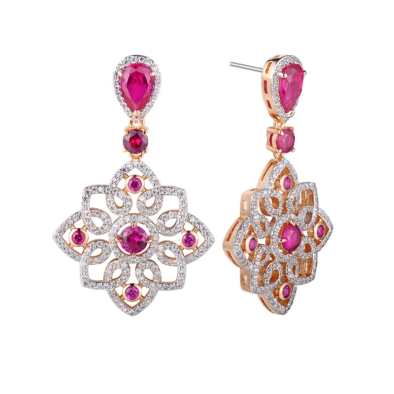 Natural Gemstone Jewelry 18 K Gold Jewelry 18k Solid Gold Earring Natural Gemstone Jewelry 18 K Gold Jewelry 18k Solid Gold Earring