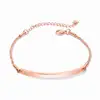 MICCI new jewelry design stainless steel adjustable women bracelet rose gold plated