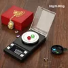 yieryi 10g/20g/50g/100g Electronic Scales LCD Digital Scale 0.001g Jewelry Medicinal Herbs Portable Lab Weight Milligram Scale