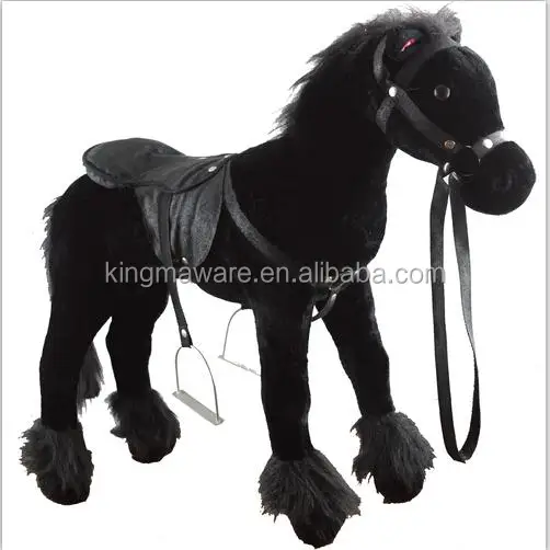 stuffed riding horse