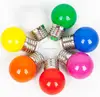 Colour LED Bulbs 1w Blue Green Red Yellow White E27 screw Golf Ball