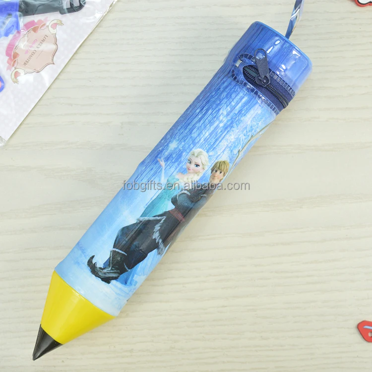 Korean creative cartoon pen PVC pencil case/ custom pencil box / student portable pencil box