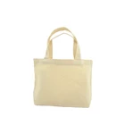 custom embroidery handmade mini logo canvas tote bag cotton tote