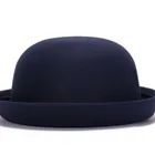 New Winter Cap Vintage Lady Fedoras Wool Felt Fedora Hats