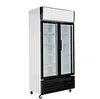 465L Fan Cooling Commercial Upright Fridge Supermarket Vertical Bottle Cooler Showcase Refrigerator Upright Glass Display