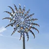 wind kinetic stainless steel abstract sculpture for decoration