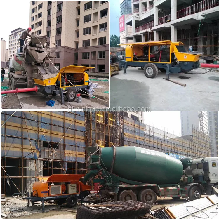 small capacity concrete pump machine
