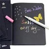 Sketchbook Diary for Drawing Painting Graffiti Soft Cover Black Paper Book