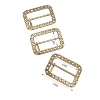 Gold color special chain belt buckle for women belt buckle zinc alloy pin buckle handbag accessories