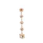 New hot women's rhinestone glass color long brooch Muslim brooch can be customized