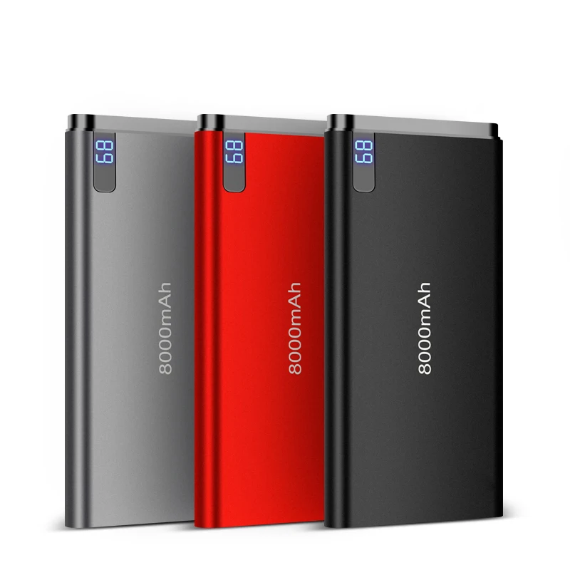 TOPTAI Custom Logo Power Bank 8000MAH Portable External Battery Charger Pack PowerBank - ANKUX.COM
