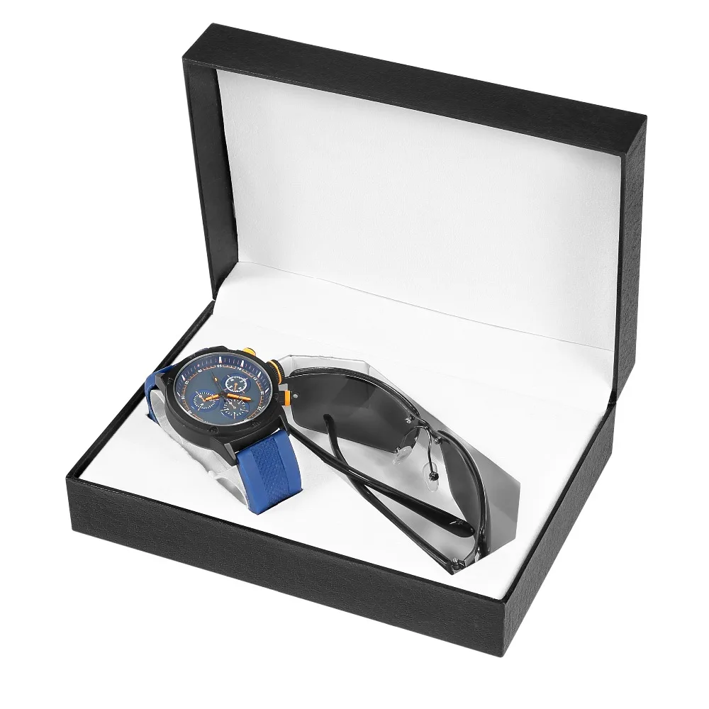 luxury men watch gift set with a pen and key chain or wallet