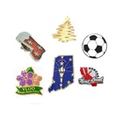 High quality souvenir texas national flag 3d lapel pin flag badge with glitter