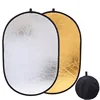 90X120CM 2 in 1 Portable Collapsible Photography Reflector Gold Silver Light Reflector For Photo Studio