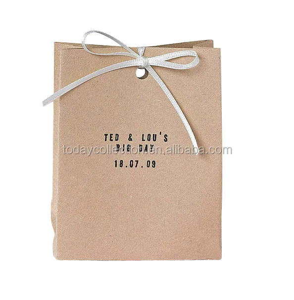 die cut wedding candy gift paper bag