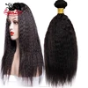 SuperLove Wholesale grade 10a unprocessed hair Cuticle Aligned relaxed kinky straight hair weaving Cheap price for peruvian hair