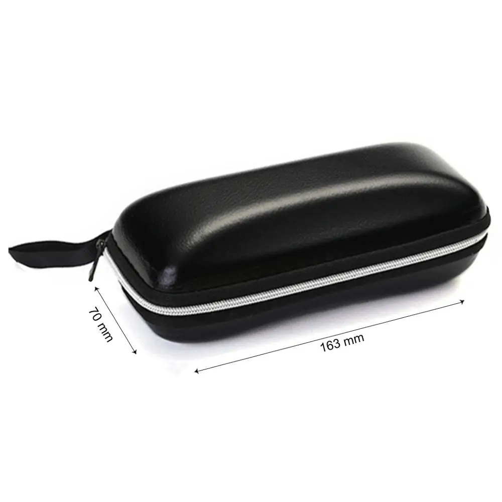 Hot sale sunglasses case soft PU leather bags cheap zipper cases for glasses, Black
Hot sale sunglasses case soft PU leather bags cheap zipper cases for glasses, Black