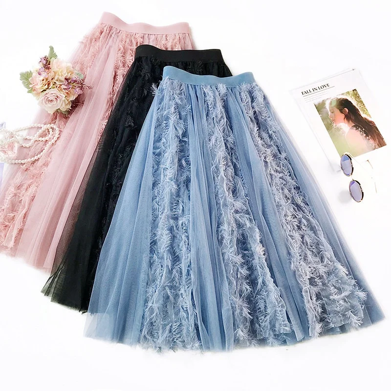 B23455A Korea temperament tassels gauze skirt Fairy skirt, Black, pink, apricot, grey
B23455A Korea temperament tassels gauze skirt Fairy skirt, Black, pink, apricot, grey