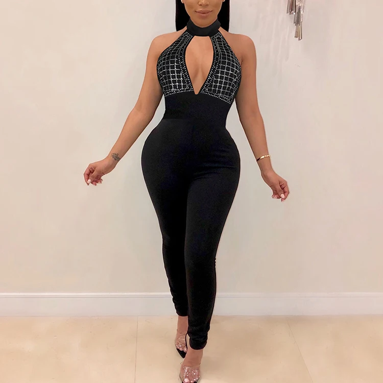 Black Backless Skinny Ankle Length Lifter Hip Pants Women One Piece Jumpsuit Women, N/a 
Black Backless Skinny Ankle Length Lifter Hip Pants Women One Piece Jumpsuit Women, N/a