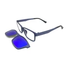 tac polarized lens spectacle clip on eyeglasses eyewear frames with cover